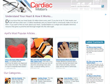 Tablet Screenshot of cardiacmatters.co.uk
